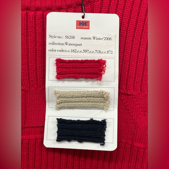 Helly Hansen Ribbed Knitted Crewneck Sweater, Size L, 2006, NWT - Picture 4 of 6